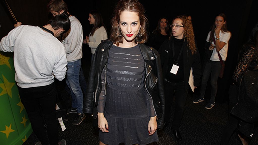 Silvia Alonso a su llegada al cine Kinépolis