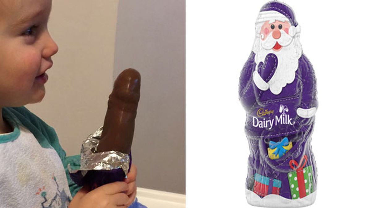 Un padre reclama que las chocolatinas de Santa Claus no son lo que parecen