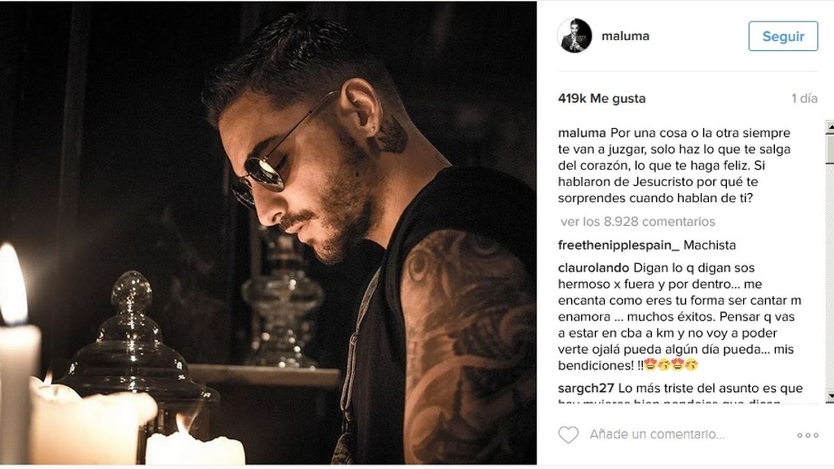 Maluma se defiende de las críticas que lo acusan de misógino y machista
