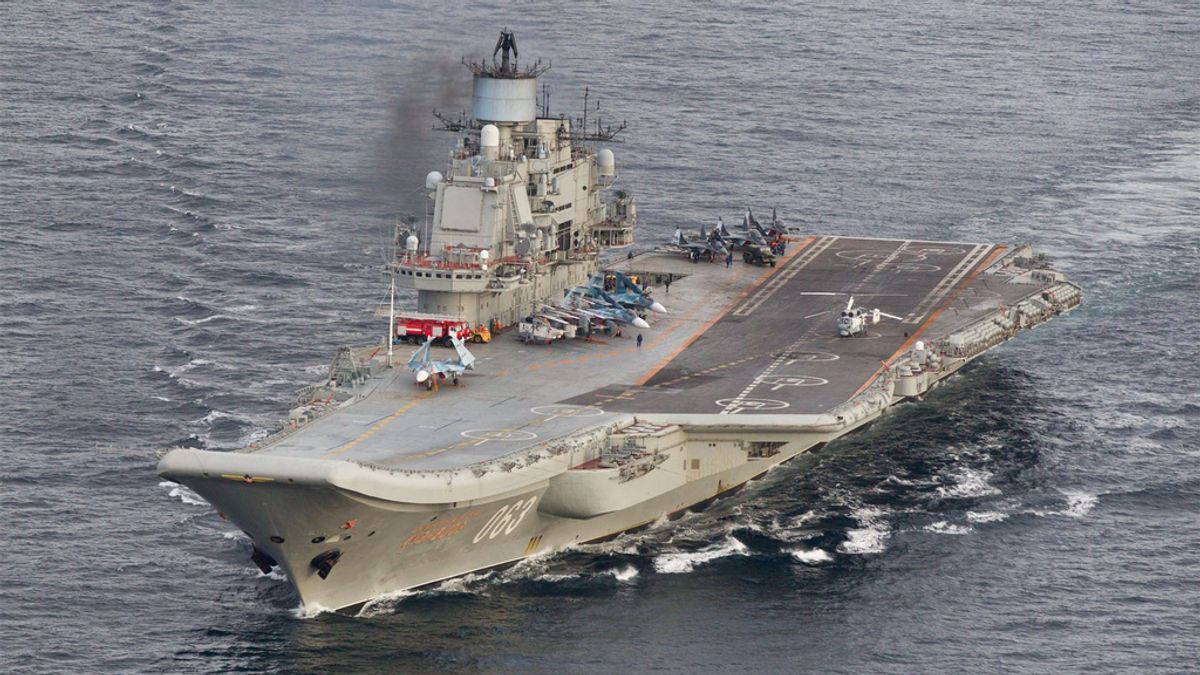 Los portaaviones rusos en el Mediterráneo preocupan a la OTAN