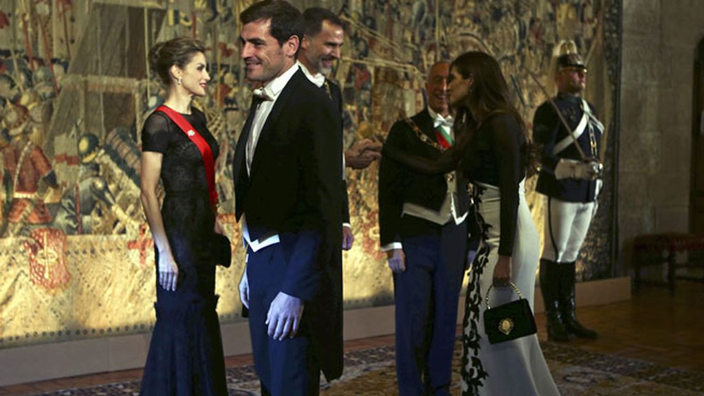 La cena de gala, de 150 invitados, se celebró en el Palacio de Braganza
