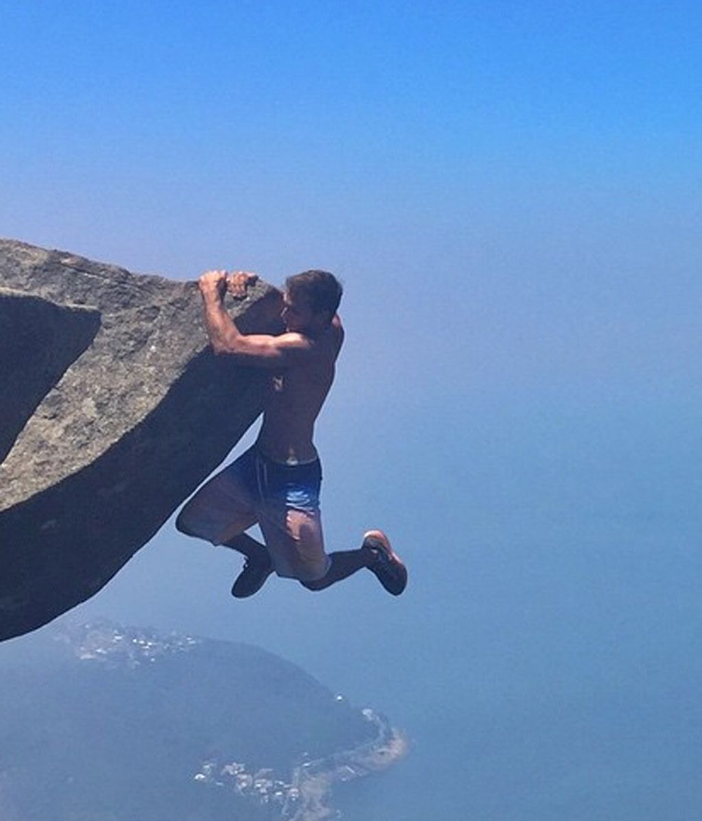 Leonardo Pereira en Pedra da Gavea, Río de Janeiro
