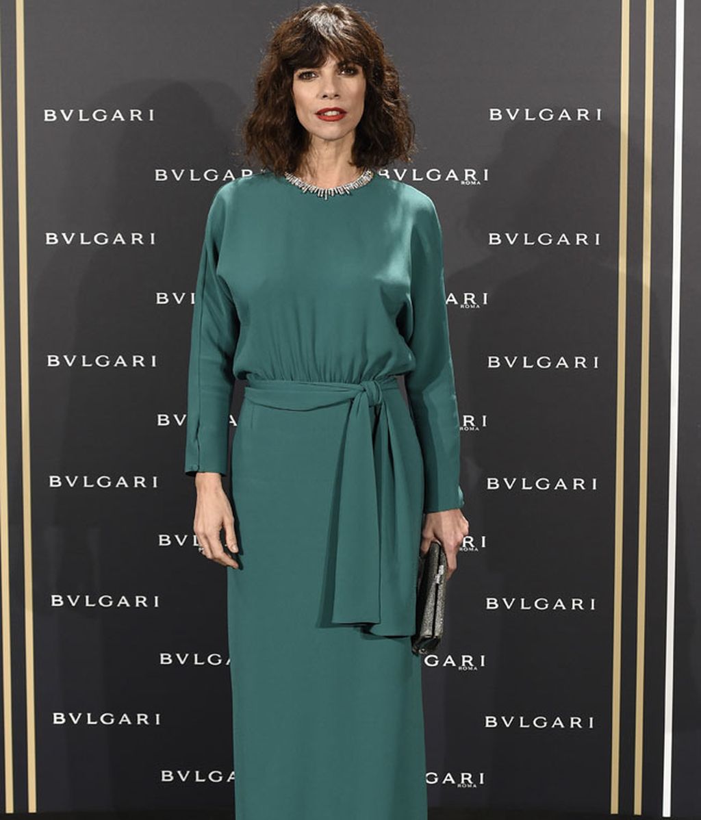 Maribel Verdú puso el toque de color con su 'look' en verde