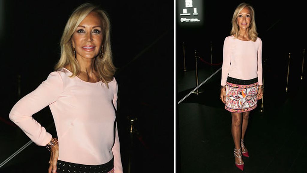 Carmen Lomana acude al desfile de Alvarno en la Fashion Week