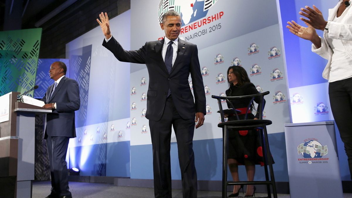 Obama: "Me siento orgulloso de ser el primer presidente de EEUU que visita Kenia"