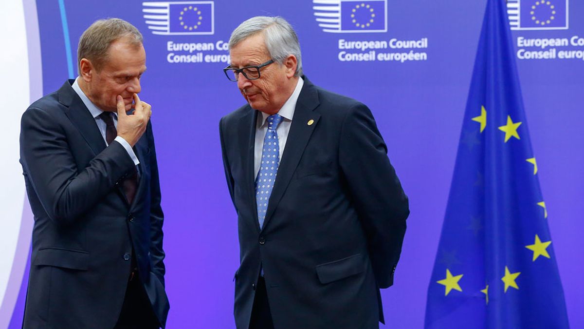 Donald Tusk y Jean-Claude Juncker