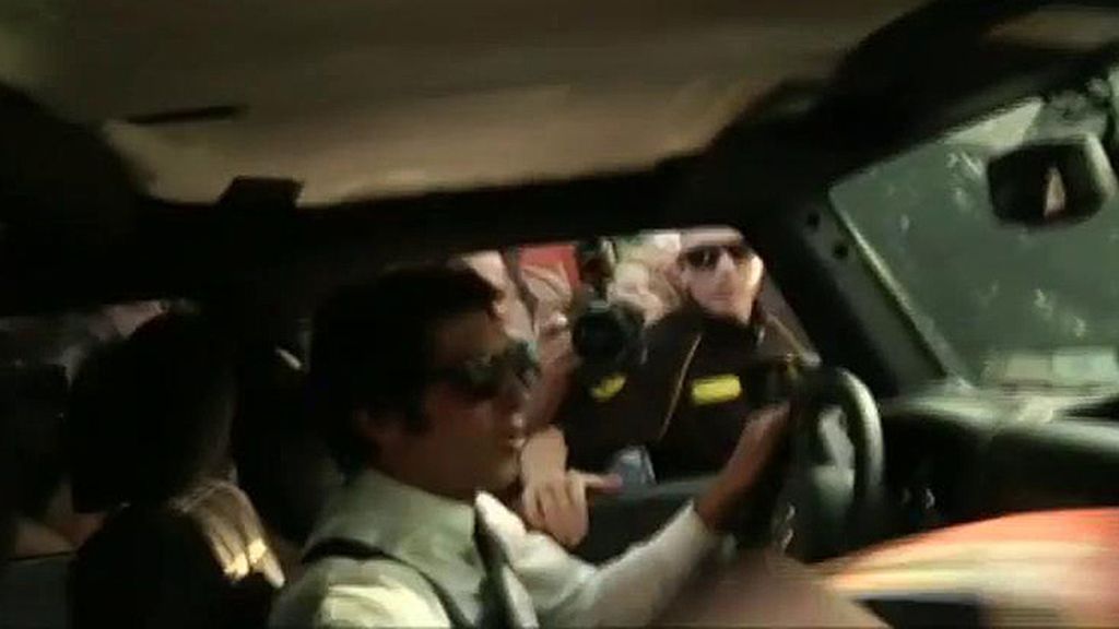 La llegada de los familiares y amigos de la pareja