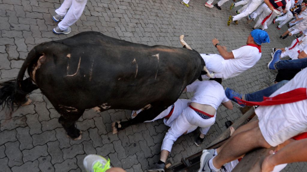 Pánico en el segundo día de encierros en Sanfermines