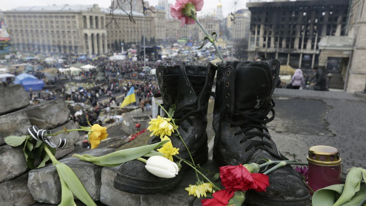 Homenaje a los fallecidos en Ucrania
