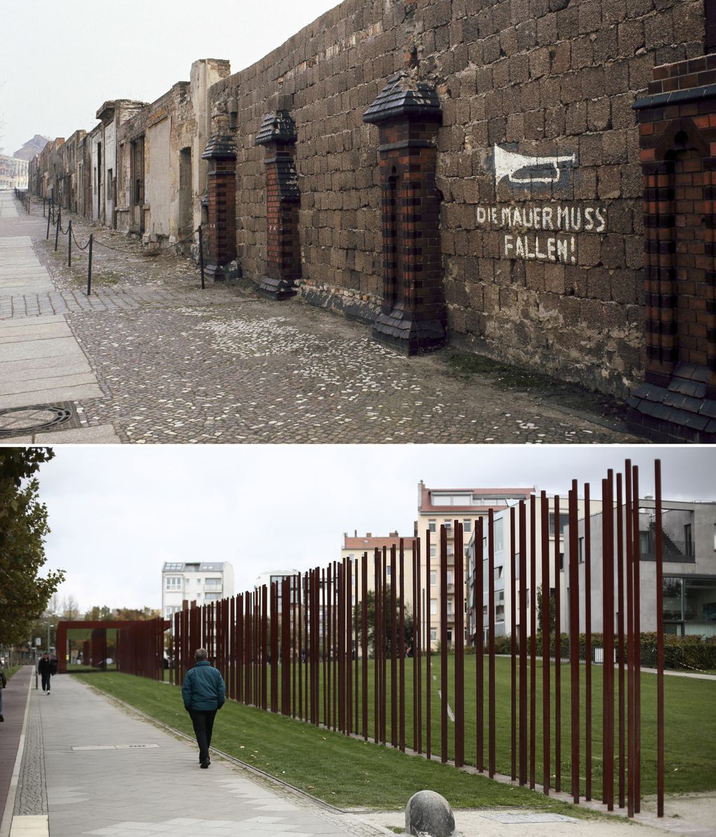 El antes y el después del muro