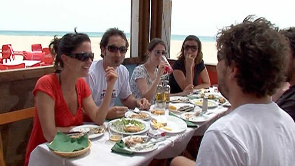 Comida en primera línea de playa