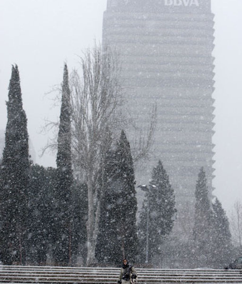 Nieva en Madrid