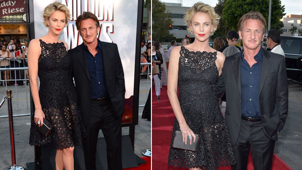 Charlize Theron y Seann Penn demostraron mucha complicidad