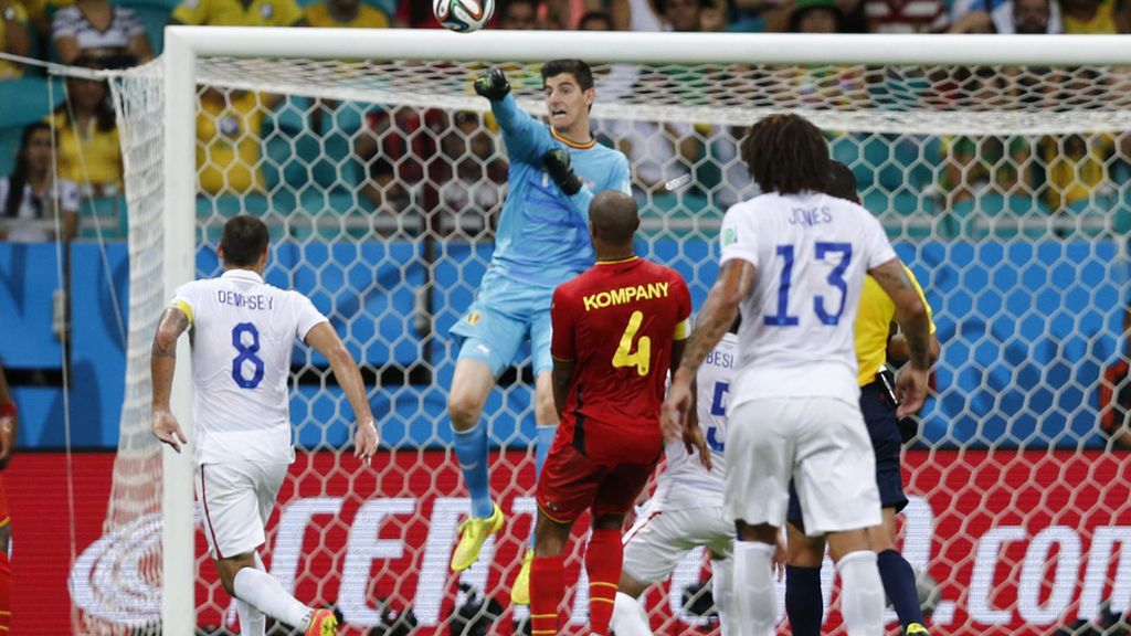 Courtois tuvo una buena actuación aunque poco trabajo