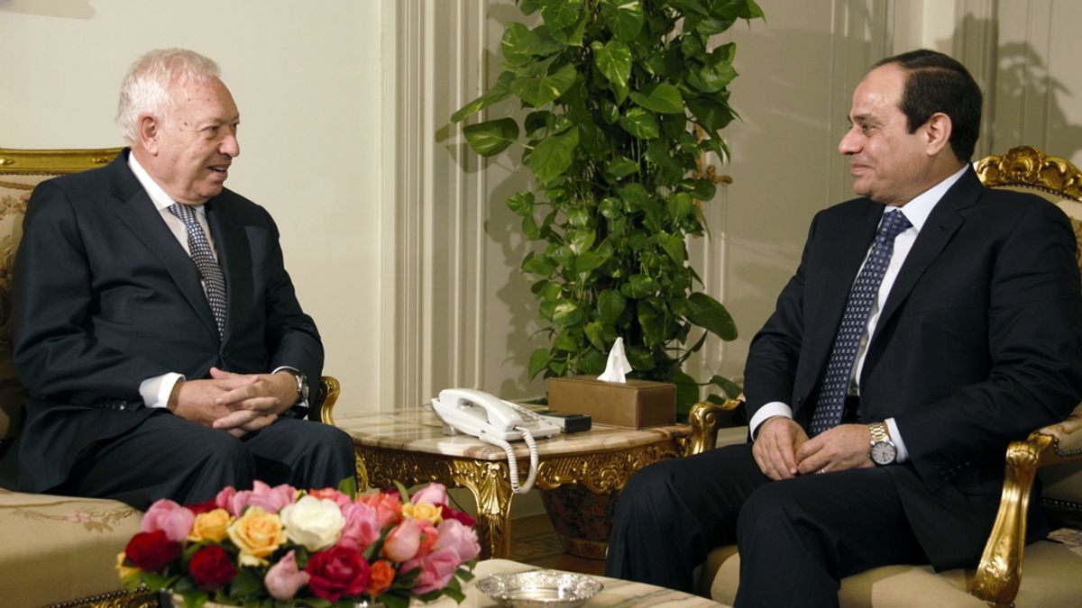 Margallo y el presidente de Egipto