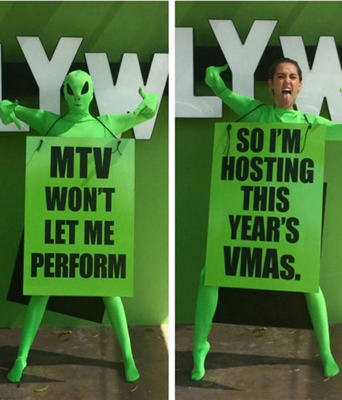 Miley Cyrus se viste de alien para anunciar que será la presentadora de los MTV