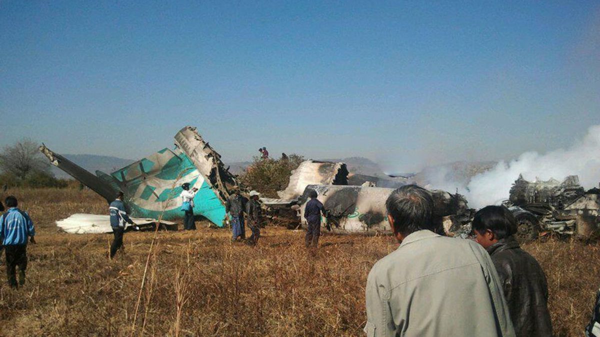 Accidente aéreo en Birmania