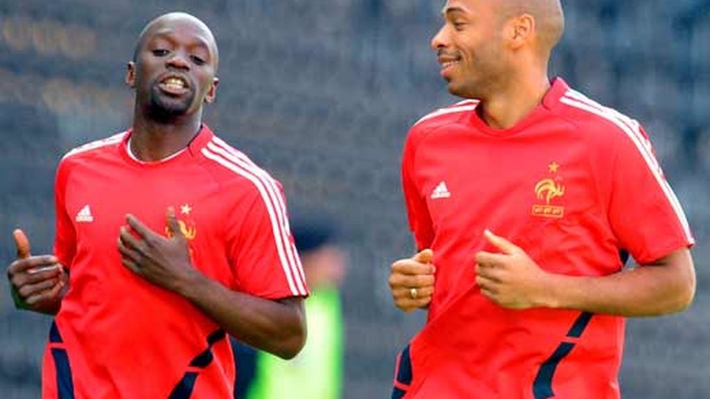 Thierry henry y Claude Makelele