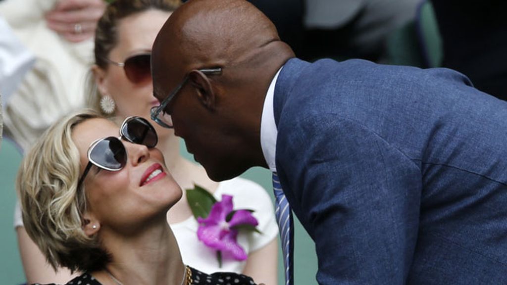 Elsa Pataky y Samuel L Jackson se saludaron muy afectuosamente