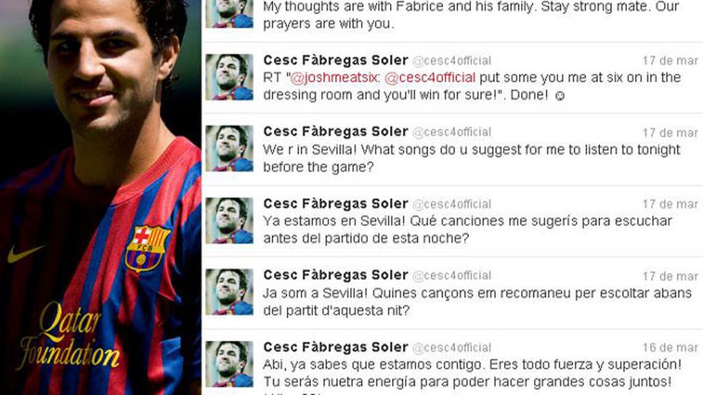 Apoyo a Muamba en Twitter