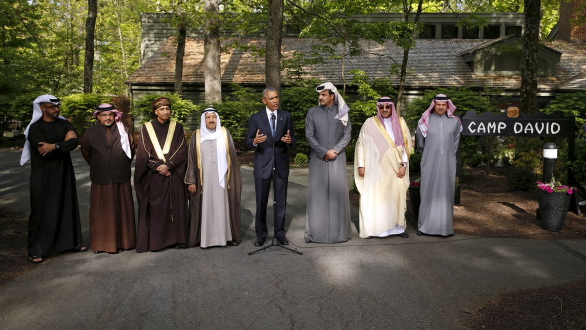 Obama con los líderes de los países del Golfo