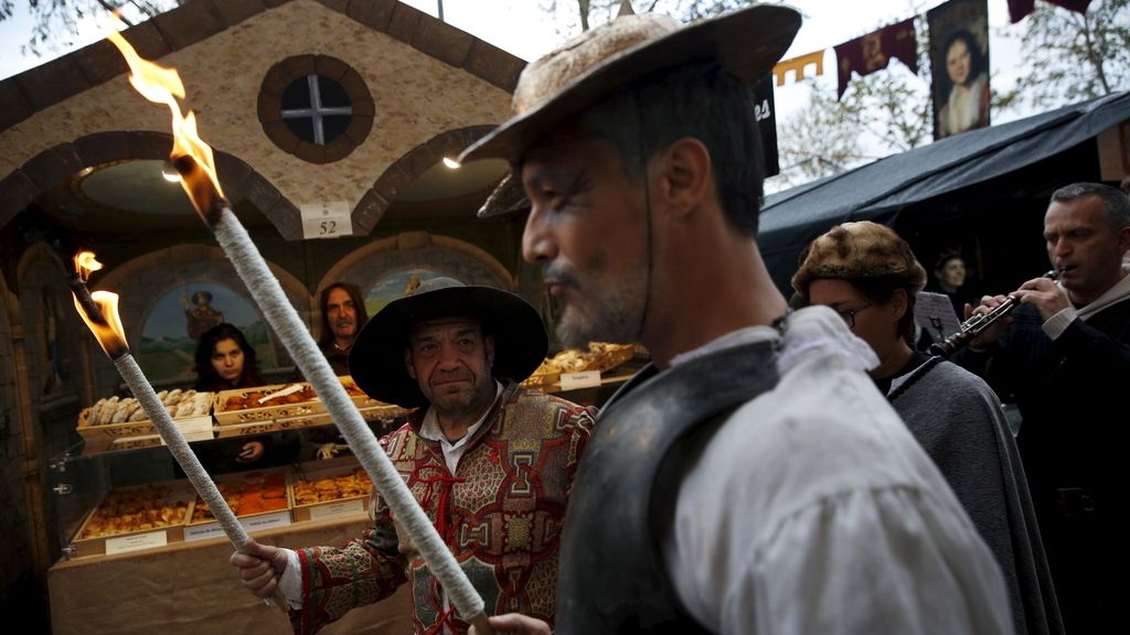 Homenaje a Cervantes en las calles de Alcalá de Henares