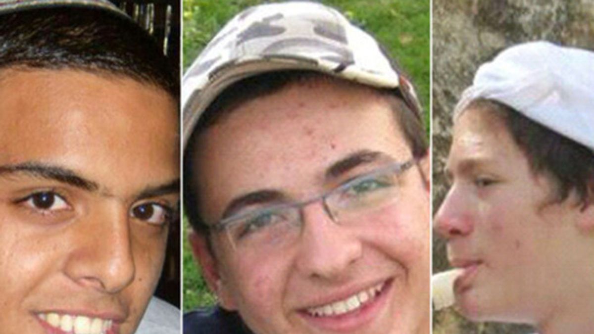 Los tres jóvenes israelíes secuestrados
