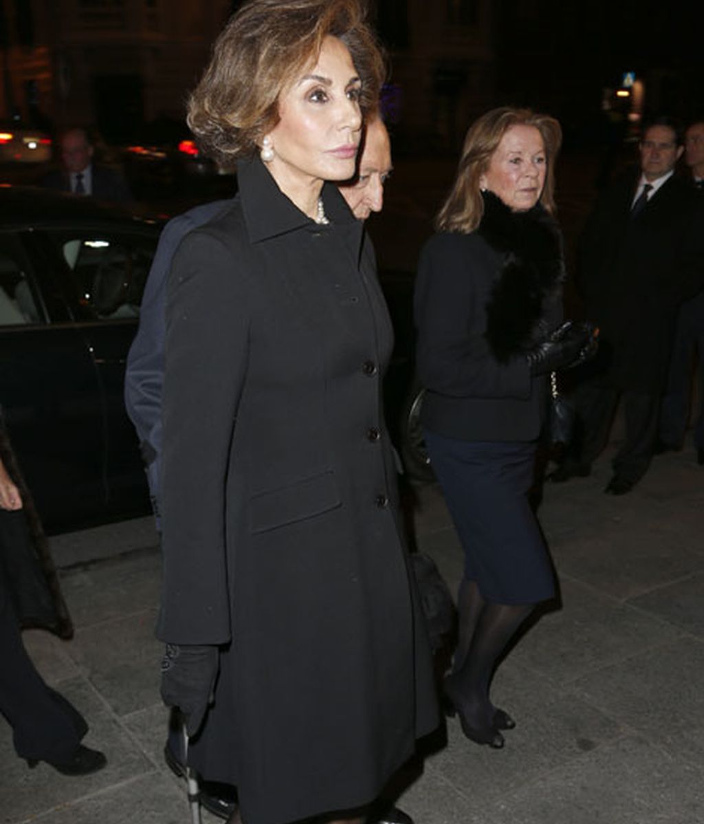 Naty Abascal a su llegada a basílica de San Francisco el Grande