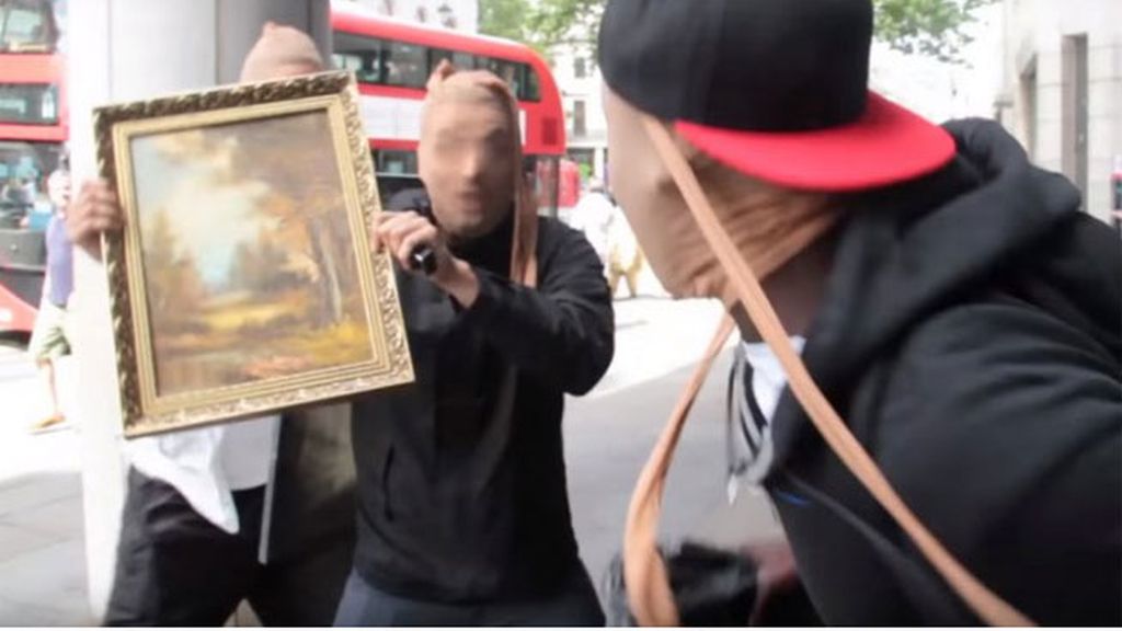youtubers británicos, robo falso galería Londres, Trollstation, galería Wolfson