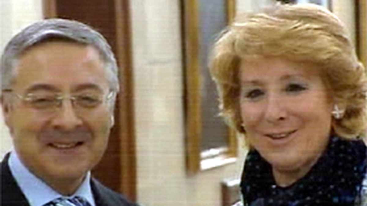 José Blanco y Esperanza Aguirre