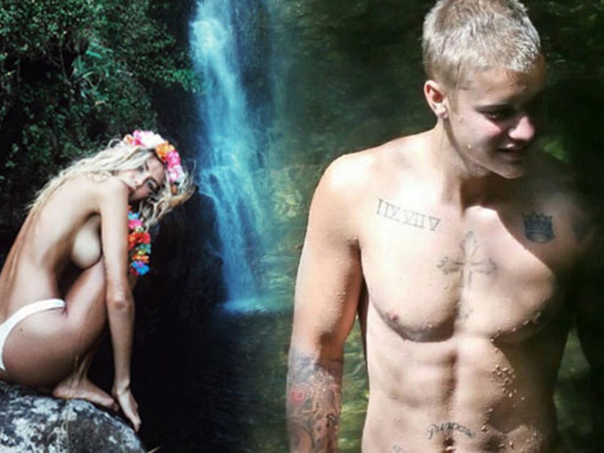 Justin Bieber, desnudo de nuevo en una bonita cala de Hawai rodeado de  amig@s