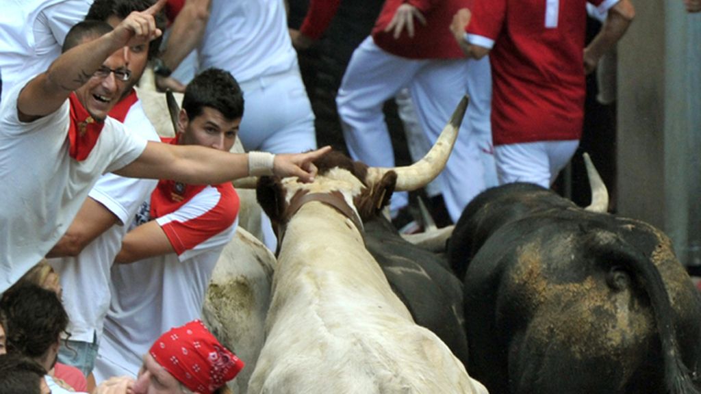 Dramático encierro en la fiesta de San Fermín