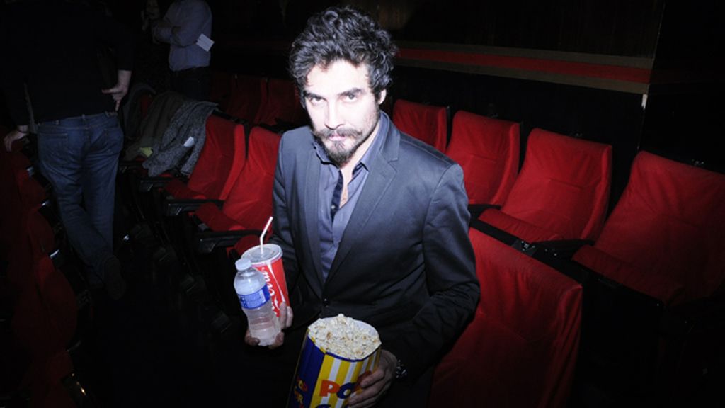 José Manuel Seda con palomitas, como debe ser