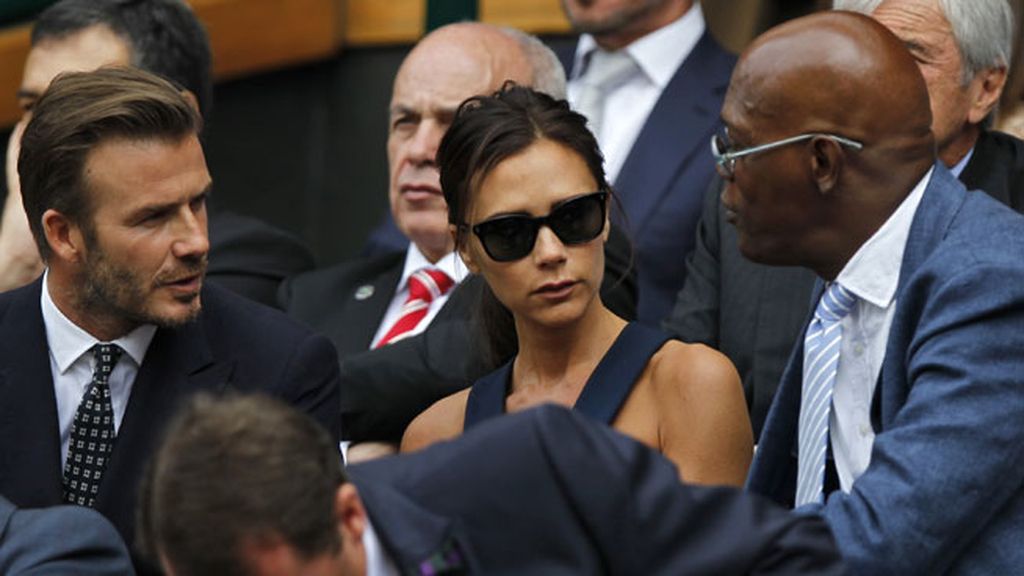 David y Victoria también compartieron confidencias con Samuel L Jackson