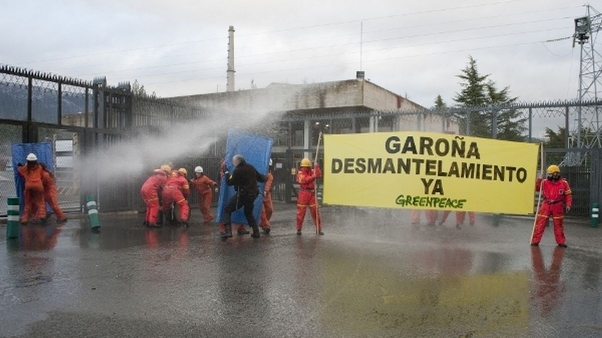 Protesta de Geernpeace en Garoña