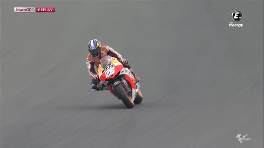 Dani Pedrosa también se cae en Alemania