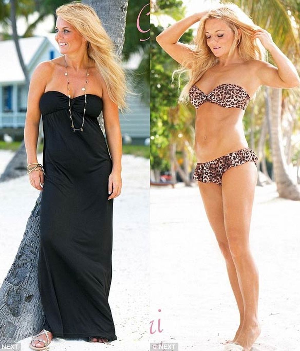 Geri Halliwell no sólo diseña, también posa