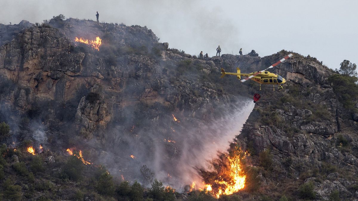Estabilizado el incendio de la Sierra del Molino con 250 hectáreas de superficie quemada
