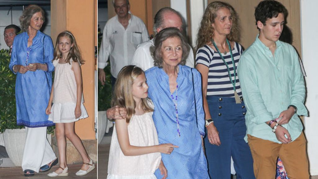 La infanta Cristina, Iñaki Urdangarín y sus hijos, los únicos ausentes