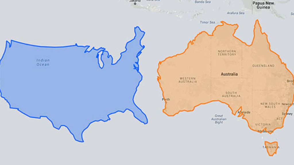 La proyección de Mercator distorsiona el tamaño de los países