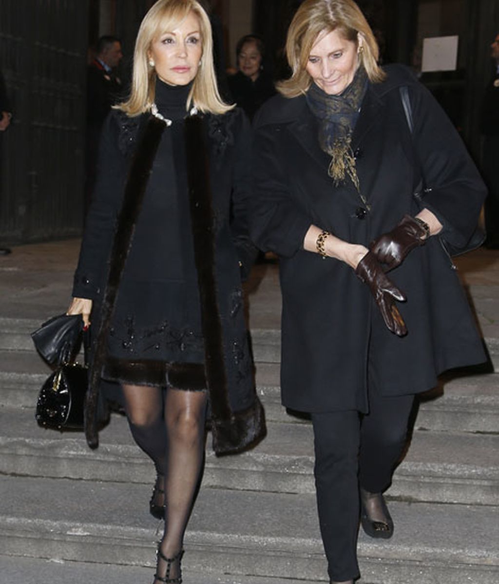 Carmen Lomana no se perdió la misa funeral por Cayetana de Alba