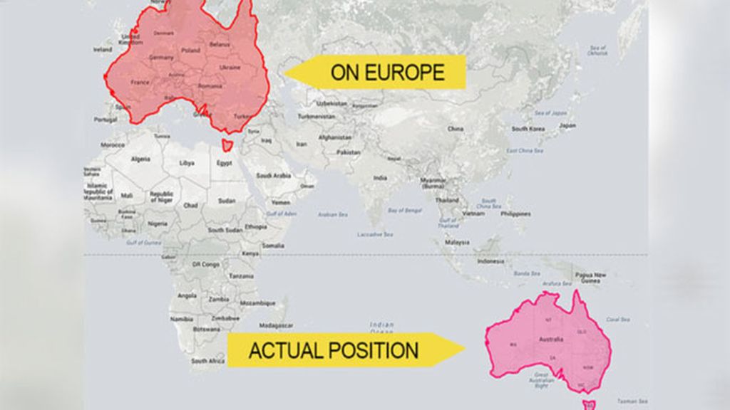 La proyección de Mercator distorsiona el tamaño de los países