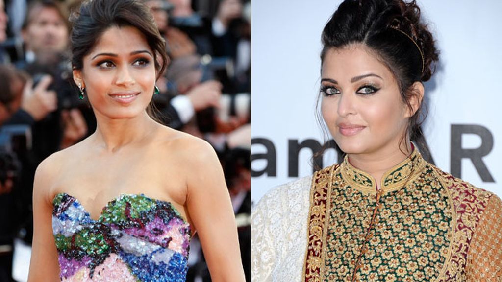 Freida Pinto y Aishwarya Rai