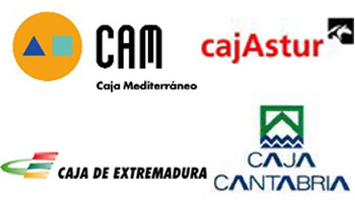CAM, Cajastur, Caja Cantabria y Caja Extremadura se fusionan