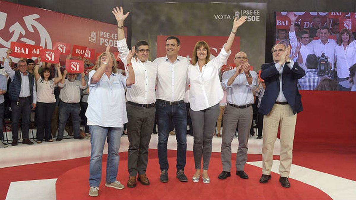 Pedro Sánchez en campaña electoral