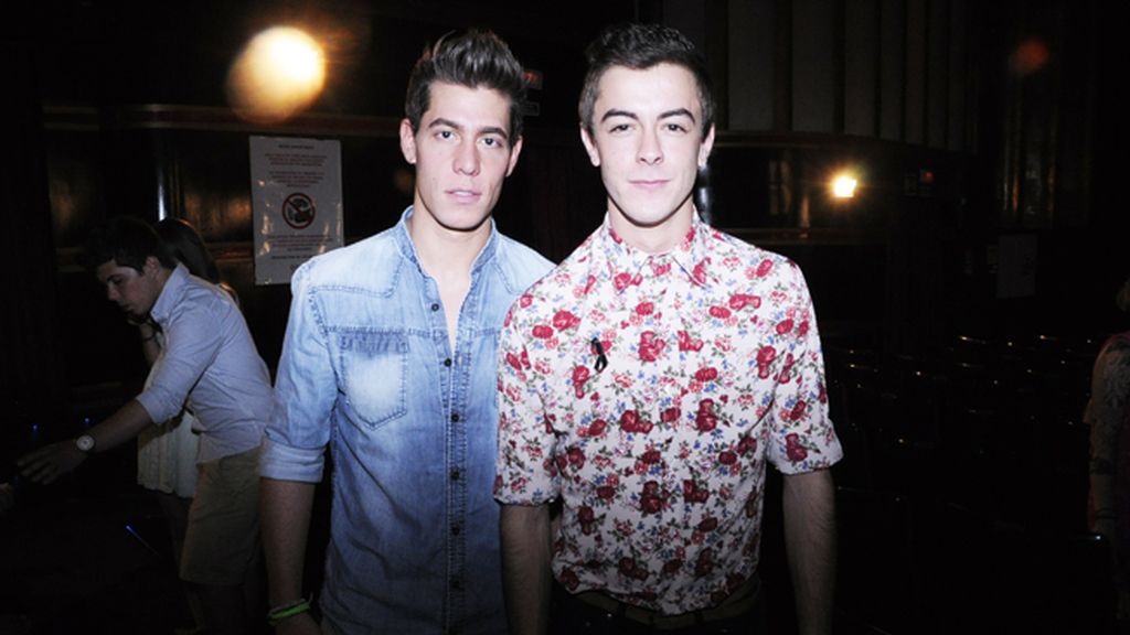 El actor Víctor Palmero junto a Rubén Arias