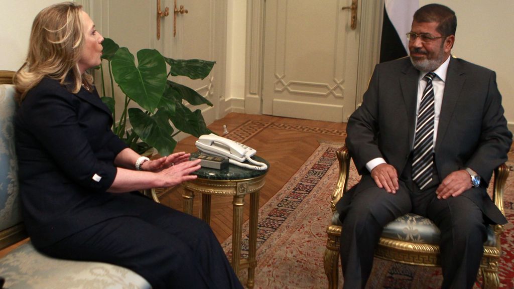 Hillary Clinton y Mursi