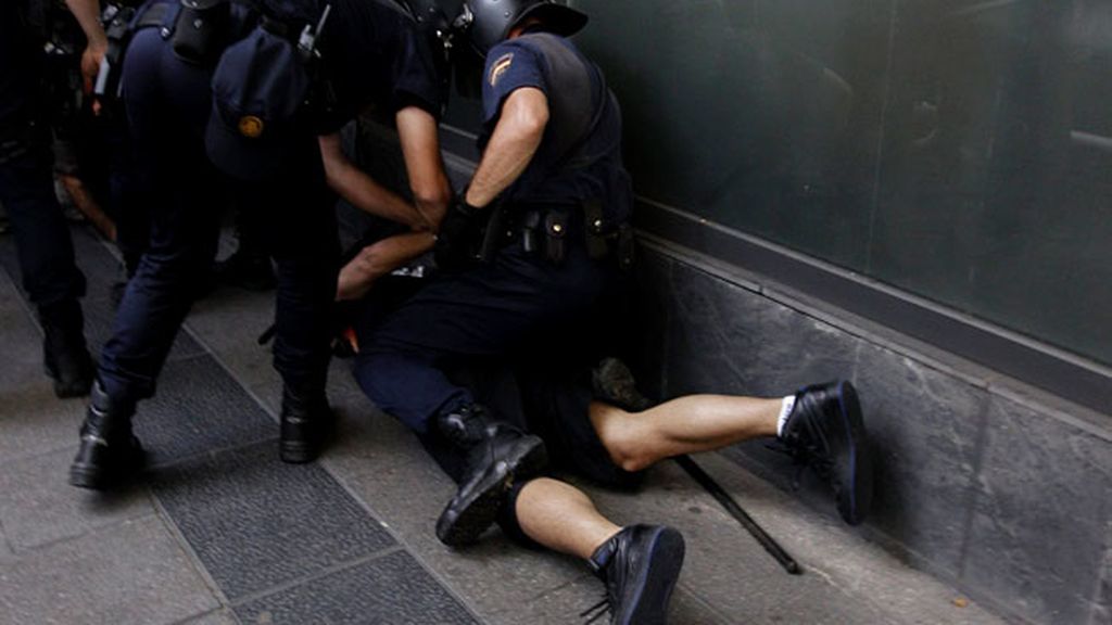 Detenido tras la marhca por los recortes