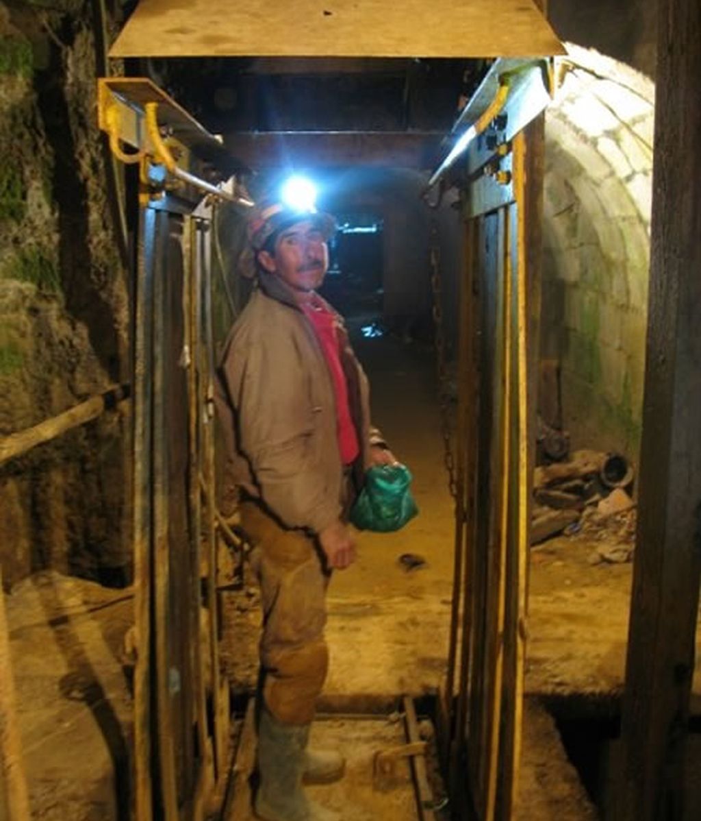 Un minero guía