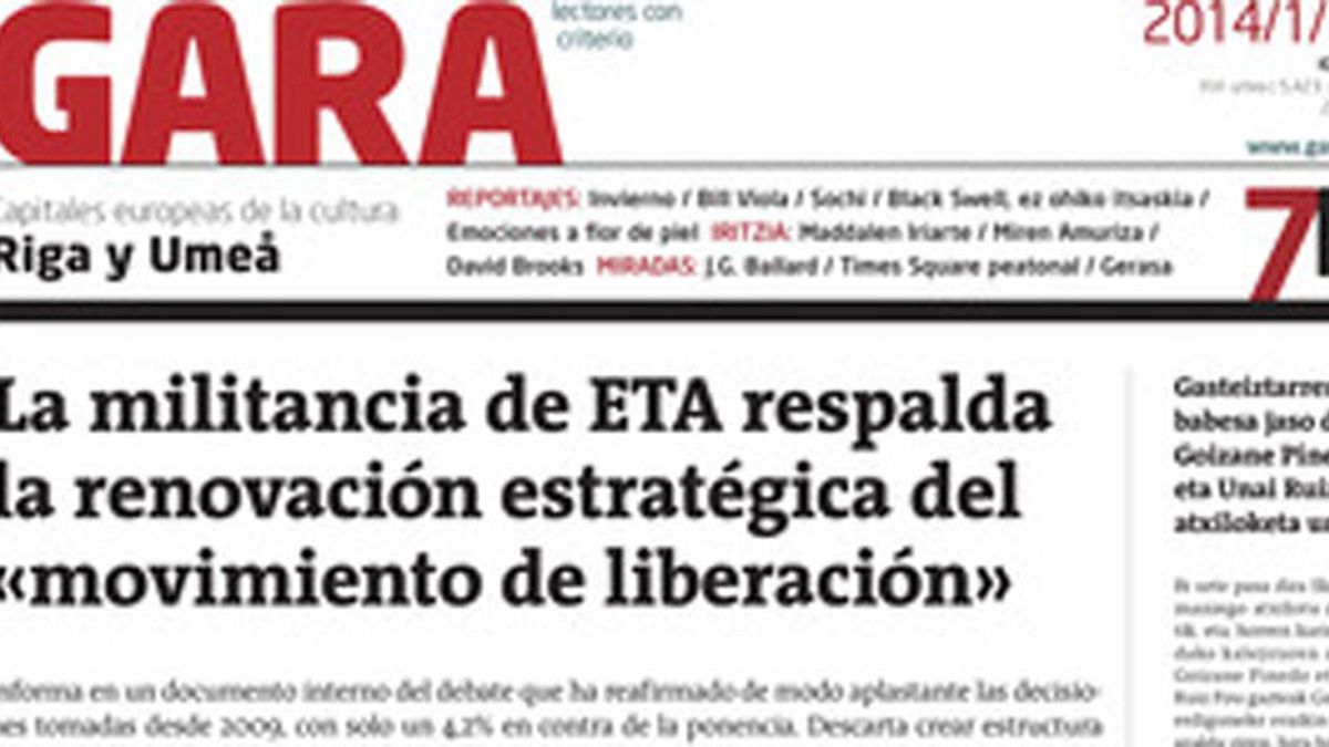 ETA reafirma el abandono de las armas